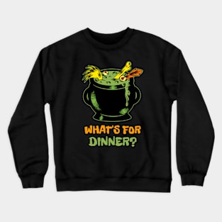 What's for Dinner? Witch Cauldron Crewneck Sweatshirt